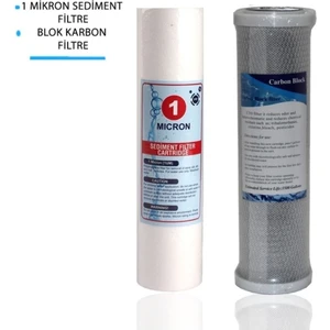 Daire Bina Sayaç Girişi 10" Inc 2 Aşama ( 5m Sediment , 1m Sediment ) Yedek Filtre Seti