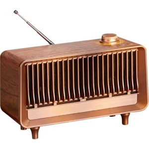 AS25 Nostaljik Şarjlı Fm Radyo, Handfree+Aux+Usb ve Tf Card Okuyuculu Mp3