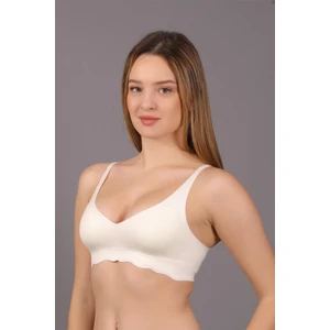 Kadın Lazer Kesim Ince Süngerli Ekru Hayalet Sütyen C0T5N1O633