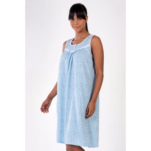 Kadın Sıfır Kol Mavi Gecelik C1T9N3161