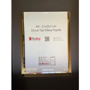 A4 Dikey Kolay Değiştirilebilir Kapı ve Duvar Tipi Föylük Pano