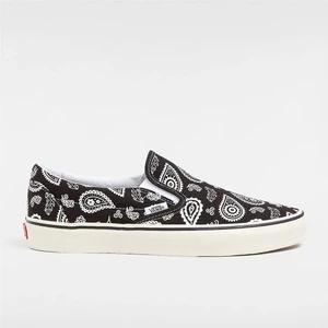 Classic Slip-On Black Desenli Unisex Sneaker