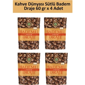 Kahve Dünyası Sütlü Badem Draje 60 gr x 4 Adet