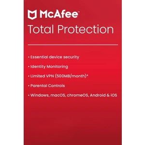 Total Protection - 1 Cihaz 3 Yıl - Mcafee Offical Key