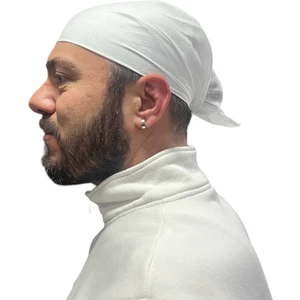 Beyaz Doktor Hemşire Aşçı Cerrahi Hastane Bone Bandana 1 Adet