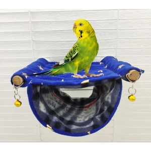 Ozzi Petshop Kuşlar Için Sıcak Uyku ve Dinlenme Iki Katlı Yuva Yatak