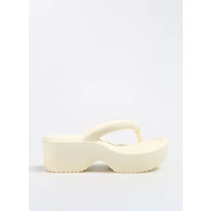 F By Fabrika Ekru Kadın Plaj Terliği Plage