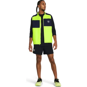 Under Armour 1383238-731 Ua Run Anywhere Vest Neon Sarı Erkek Bisiklet Yaka Oversize Yelek