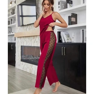 Rasa Home Wear Tül Detaylı Askılı Pijama Takımı