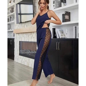 Rasa Home Wear Tül Detaylı Askılı Pijama Takımı