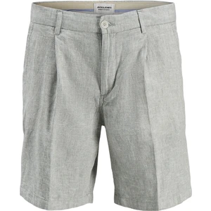 Jack & Jones Tapered Fit Haki Erkek Şort Jpstace Jjcaıro Lınen Blend Short