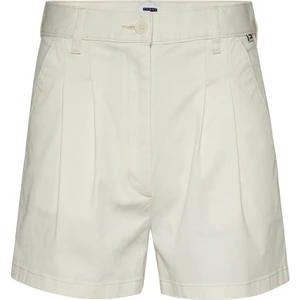Tommy Jeans Normal Bel Normal Beyaz Kadın Şort Tjw Claıre Hr Pleated Shorts