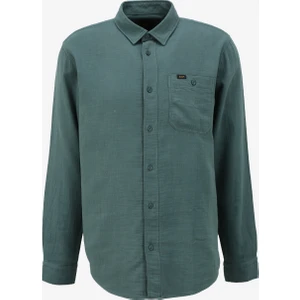 Loose Fit Yeşil Erkek Gömlek L66N205295OT Uzun Kollu Gömlek