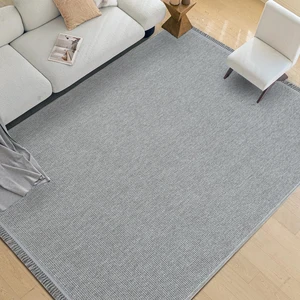 Halıcı Emin Ramadi 0350 Gri Yumuşak Tuşeli  Bukle Örgü Salon Antre Mutfak Balkon Halı Yolluk