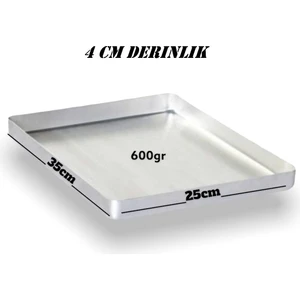 Yıldız Çelik Alüminyum Baklava Börek Tepsisi 25X35 cm