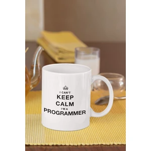 Qoeuyl Boutique Bilgisayar Programcısı I Can't Keep Calm I'm Programmer Hediyelik Baskılı Kupa Bardak