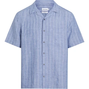 Calvin Klein Slim Fit Düğmeli Yaka Mavi Erkek Gömlek K10K112701C41