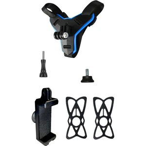 Telefon ve Aksiyon Kamera ile Uyumlu Kask Çene Bağlantı Kayışı (Yedek Lastiklidir) Evrensel