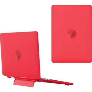 Seashell Digital MacBook Air 13 Inç (2022) A2681 M2/(2024) A3113 M3 Isı Dağıtımı Sert Pc Laptop Kılıfı Kickstand-Kırmızı Için Darbeye Dayanıklı Kapak (Yurt Dışından)