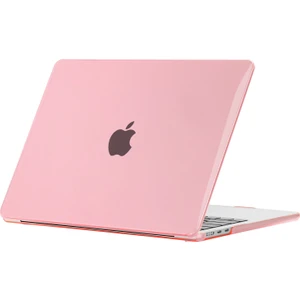 Seashell Digital Macbook Air 15 Inç (2023) M2 A2941/(2024) A3114 M3 Laptop Çantası Şeffaf Sert Pc Koruyucu Kapak-Pembe (Yurt Dışından)