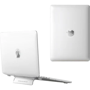 Seashell Digital MacBook Pro 14 Inç (2021) A2442/(2023) A2779 A2918 A2992 M1 Pro/m1 Max Sert Pc Laptop Kılıfı Isı Dağılımı Kickstand Kapak-Beyaz (Yurt Dışından)