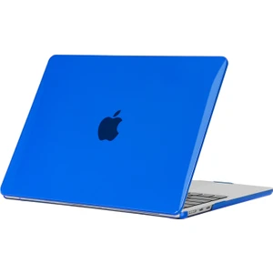 Seashell Digital Macbook Air 15 Inç (2023) M2 A2941/(2024) A3114 M3 Laptop Kılıfı Şeffaf Sert Pc Koruyucu Kapak-Koyu Mavi (Yurt Dışından)
