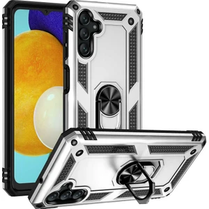 Samsung Galaxy A04S Uyumlu Kılıf Soldier Korumalı Yüzüklü ve Mıknatıslı Tpu Gövde Kılıf