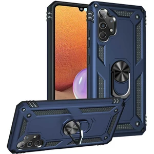 Samsung Galaxy A32 4g Uyumlu Kılıf Soldier Korumalı Yüzüklü ve Mıknatıslı Tpu Gövde Kılıf