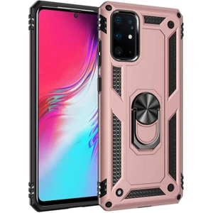 Samsung Galaxy S20 Plus Uyumlu Kılıf Soldier Korumalı Yüzüklü ve Mıknatıslı Tpu Gövde Kılıf