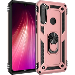 Xiaomi Redmi Note 8 Uyumlu Kılıf Soldier Korumalı Yüzüklü ve Mıknatıslı Tpu Gövde Kılıf