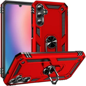 Samsung Galaxy A25 Uyumlu Kılıf Soldier Korumalı Yüzüklü ve Mıknatıslı Tpu Gövde Kılıf