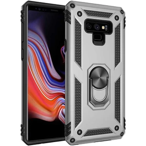 Samsung Galaxy Note 9 Uyumlu Kılıf Soldier Korumalı Yüzüklü ve Mıknatıslı Tpu Gövde Kılıf
