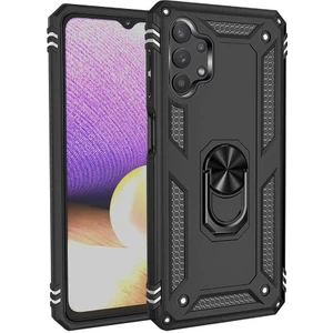 Samsung Galaxy A13 4g Uyumlu Kılıf Soldier Korumalı Yüzüklü ve Mıknatıslı Tpu Gövde Kılıf