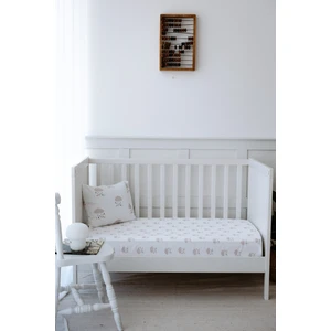 Yağmur Bulutlu  Bebek Lastikli Çarşaf Seti (70X110+15) - Rain Clouds