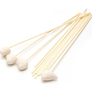 12'li Kuş Taşlı Beyaz Suni Kamış