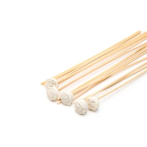15'li Gül Taşlı Doğal Bambu Kamış