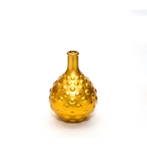 Yılbaşı Missi Gold Bubble Cam Vazo (15 Cm)