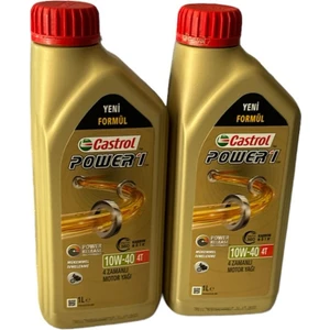 Yağ Castrol Power 1 10W40 4t 1l (Üretim 31.07.2023) 2 Adet