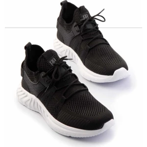 Siyah Beyaz Triko   Erkek Sneaker E01768002182