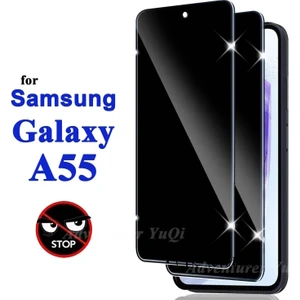M.TK Moveteck Samsung Galaxy A55 Hayalet Ekran Koruyucu Cam 5d Privacy Yandan Görünmez Gizlilik Sağlayan Ekran Koruyucu Camı Tam Kaplar