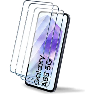 M.TK Moveteck Galaxy A55 Ekran Koruyucu Cam 9h Temperli Kırılmaz Şeffaf Ekran Camı