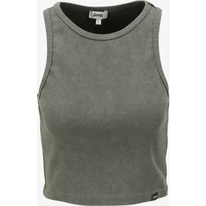 Haki Kadın Bisiklet Yaka Basic Atlet C4SL-TST4044