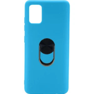 Samsung Galaxy A41 Uyumlu Leather Ring Nano Arka Koruma Kılıf