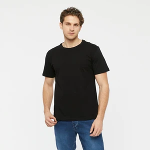 Erkek Bisiklet Yaka Basic T-Shirt (Rahat Kalıp Pamuk)