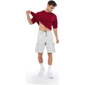 Mesfeno Clothing Mesfeno Erkek Şort, Likralı Esnek Paraşüt Kumaş, Kargo Cep Detaylı, Normal Kesim, Beli Lastikli ve Ip Stoperli, Kargo Cepli Şort