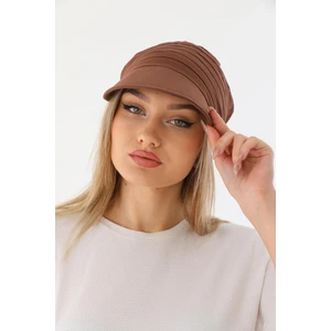 Elif İç Giyim Safari Bağlamalı Kahverengi Siperli Bandana Vizör