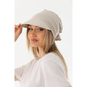 Elif İç Giyim Safari Bağlamalı Bej Siperli Bandana Vizör