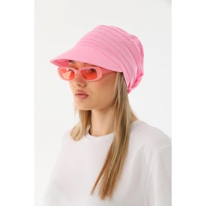 Elif İç Giyim Safari Bağlamalı Pembe Siperli Bandana Vizör