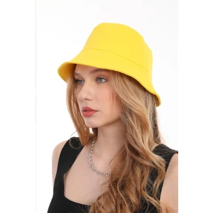 Elif İç Giyim Kadın Balıkçı Sarı Kova Bucket Şapka