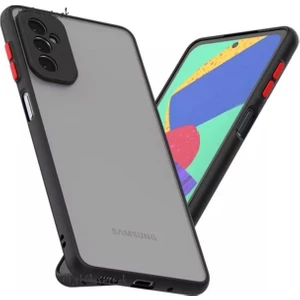 M.TK Moveteck Samsung Galaxy A35 Kılıf Kamera Lens Korumalı Arkası Mat Buzlu Sert Silikon Tuşları Renkli Military Ince Kapak Parmaz Izi Yapmaz